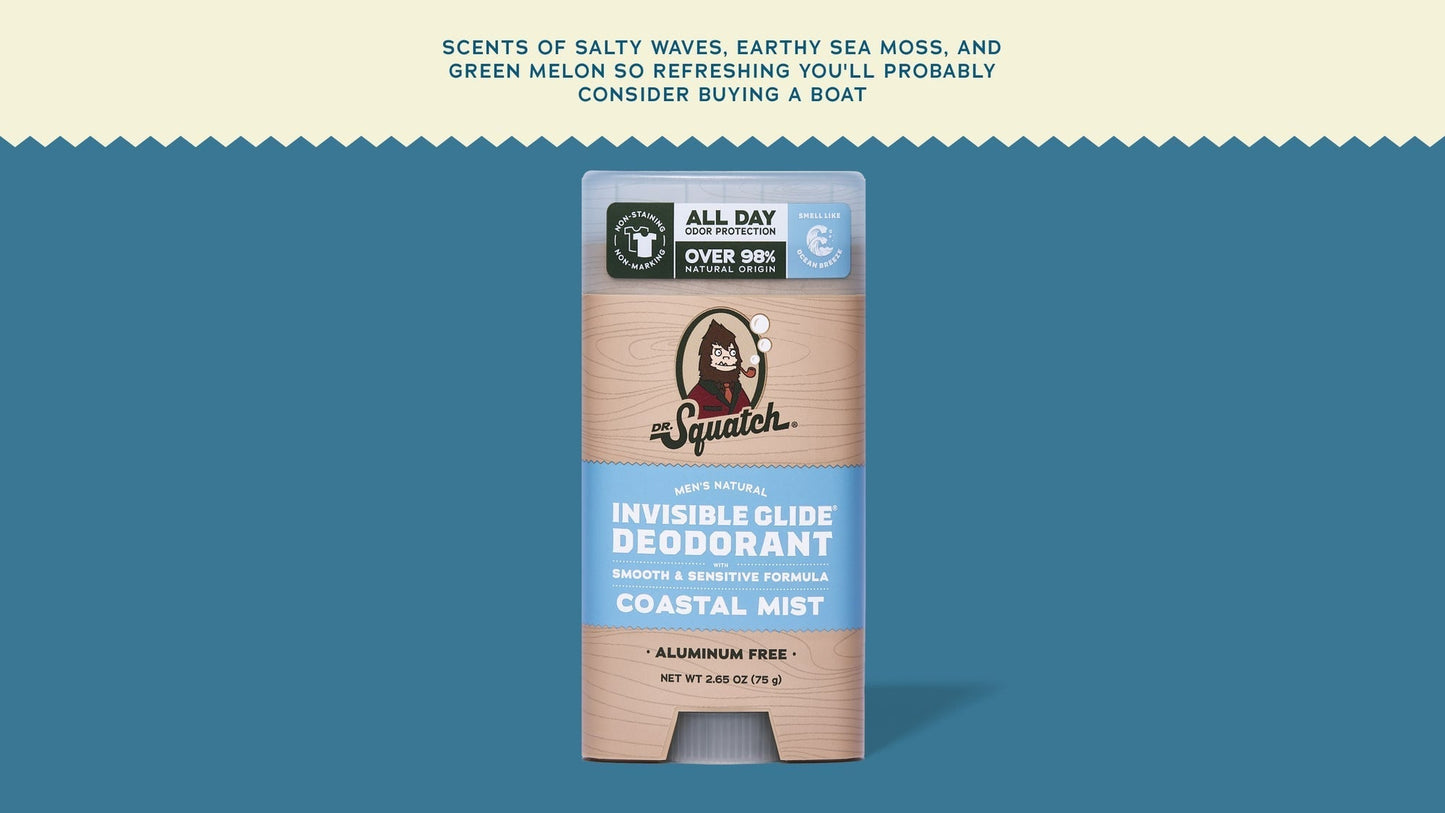 COASTAL MIST INVISIBLE GLIDE DEODORANT - US 4168