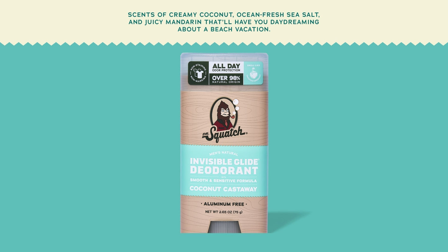 COCONUT CASTAWAY INVISIBLE GLIDE DEODORANT - US 1258